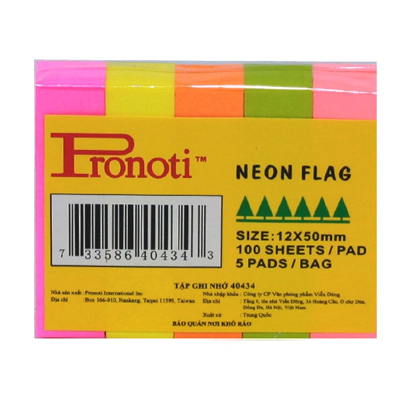 Giấy note 5 màu Pronoti