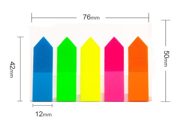 Giấy note 5 màu mũi tên Pronoti