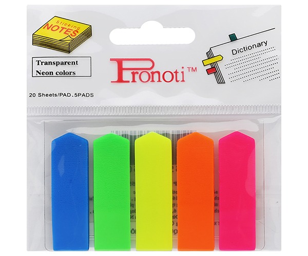 Giấy note 5 màu mũi tên Pronoti